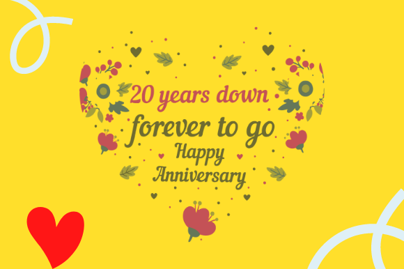 Funny 20th Wedding Anniversary Graphics for Crafts