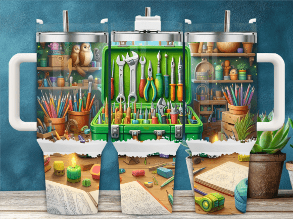 Green Toolbox Supplies 40oz Tumbler Wrap Graphics